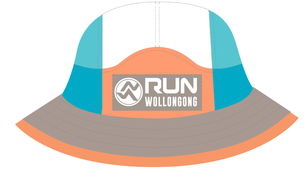 Run Wollongong Hat Orange/Blue