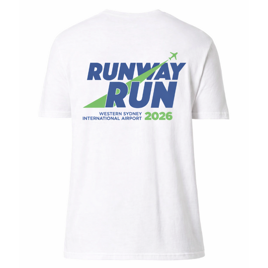 Runway Run Tee White
