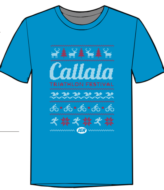 Callala Tri Christmas Blue T-Shirt